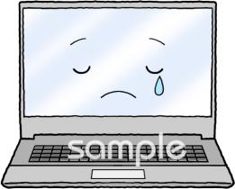 校長･教頭先生向けノートパソコン無料イラストお試しフリー素材(カット)