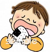 校長･教頭先生向け食欲の秋無料イラストお試しフリー素材(カット)