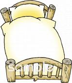 校長･教頭先生向けベッド 部屋無料イラストお試しフリー素材(カット)