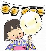 校長･教頭先生向け夏祭り無料イラストお試しフリー素材(カット)