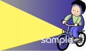 校長･教頭先生向け自転車 ライト無料イラストお試しフリー素材(カット)