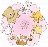 校長･教頭先生向け手をつなぐ無料イラストお試しフリー素材(カット)