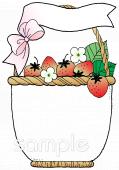 校長･教頭先生向けいちご かご無料イラストお試しフリー素材(カット)