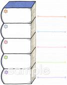 校長･教頭先生向け本 音読カード無料イラストお試しフリー素材(カット)