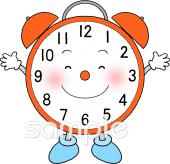 校長･教頭先生向け時計の学習無料イラストお試しフリー素材(カット)