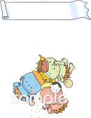 校長･教頭先生向け2月 節分 表紙無料イラストお試しフリー素材(カット)