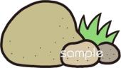 校長･教頭先生向け石 2月の壁面飾り無料イラストお試しフリー素材(カット)