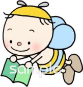 校長･教頭先生向け本 ミツバチ無料イラストお試しフリー素材(カット)