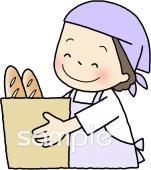 校長･教頭先生向けパン屋さん無料イラストお試しフリー素材(カット)