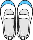 校長･教頭先生向け上履き無料イラストお試しフリー素材(カット)