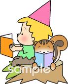 校長･教頭先生向けほんをよむ無料イラストお試しフリー素材(カット)