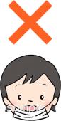 校長･教頭先生向け間違ったマスクのつけ方無料イラストお試しフリー素材(カット)