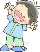 校長･教頭先生向け夏休み 早起き無料イラストお試しフリー素材(カット)