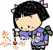 給食･栄養向け線香花火無料イラストお試しフリー素材(カット)
