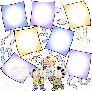 給食･栄養向けめあてカード 新年無料イラストお試しフリー素材(カット)