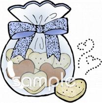 給食・栄養向けクッキー無料イラストお試しフリー素材(カット)