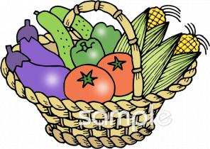 給食・栄養向け夏野菜無料イラストお試しフリー素材(カット)