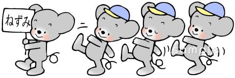 給食･栄養向け入場行進無料イラストお試しフリー素材(カット)