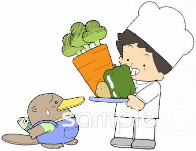 給食･栄養向け無料イラストお試しフリー素材(カット)