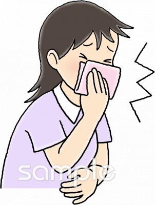 給食･栄養向け花粉症無料イラストお試しフリー素材(カット)