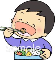 給食･栄養向けお弁当無料イラストお試しフリー素材(カット)