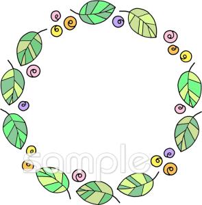 給食・栄養向け丸枠無料イラストお試しフリー素材(カット)