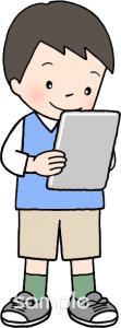 給食・栄養向けタブレット学習無料イラストお試しフリー素材(カット)