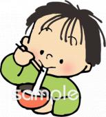 給食･栄養向けお雑煮 お餅無料イラストお試しフリー素材(カット)