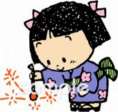 給食･栄養向け線香花火無料イラストお試しフリー素材(カット)