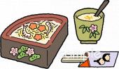 給食･栄養向け行事食 ひな祭り ちらし寿司無料イラストお試しフリー素材(カット)
