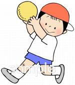 給食･栄養向けドッジボール無料イラストお試しフリー素材(カット)