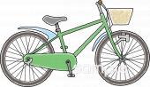 給食･栄養向け自転車無料イラストお試しフリー素材(カット)