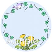 給食･栄養向けタンポポ クローバー無料イラストお試しフリー素材(カット)