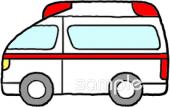 給食･栄養向け救急車無料イラストお試しフリー素材(カット)