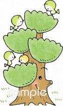 音楽の先生向け樹木無料イラストお試しフリー素材(カット)