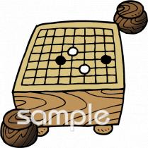 音楽の先生向け碁盤無料イラストお試しフリー素材(カット)