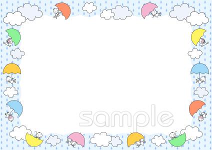 音楽の先生向け6月 メッセージカード無料イラストお試しフリー素材(カット)