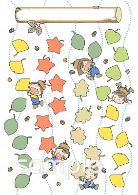 音楽の先生向けがんばりカード 11月無料イラストお試しフリー素材(カット)