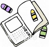 音楽の先生向けクレヨン 絵日記無料イラストお試しフリー素材(カット)