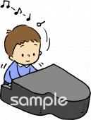 音楽の先生向け無料イラストお試しフリー素材(カット)