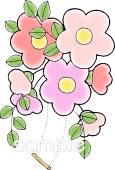 音楽の先生向け花 ブランコ無料イラストお試しフリー素材(カット)