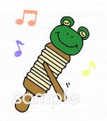 音楽の先生向け楽器 ギロ無料イラストお試しフリー素材(カット)
