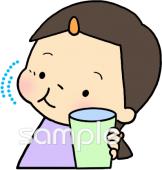音楽の先生向けブクブクうがい無料イラストお試しフリー素材(カット)
