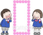音楽の先生向け入学式 子供無料イラストお試しフリー素材(カット)