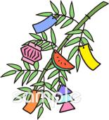 音楽の先生向け7月の壁面飾り無料イラストお試しフリー素材(カット)