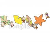 音楽の先生向け11月の壁面無料イラストお試しフリー素材(カット)