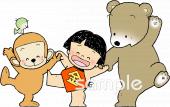 仲間 金太郎イラストなら 小学校 幼稚園向け 保育園向けのかわいい無料イラストお試しフリー素材 カット がいっぱいの安心サイトへどうぞ