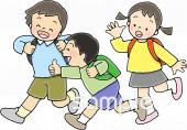 小学校向け下校無料イラストお試しフリー素材(カット)