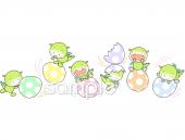 小学校向け恐竜 卵無料イラストお試しフリー素材(カット)