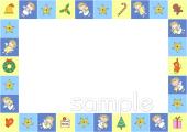 小学校向け12月 枠無料イラストお試しフリー素材(カット)